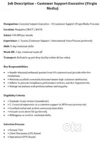 Customer support associate in international voice process forAccenture