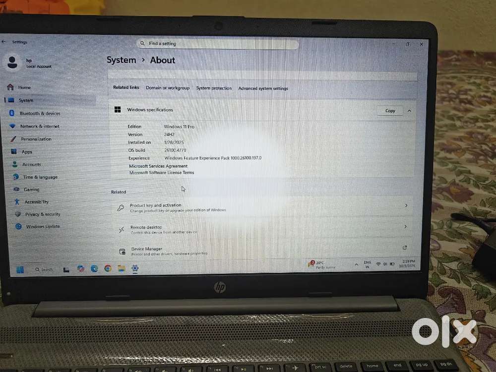 Hp Laptop Good Condition Laptop no use after Buys