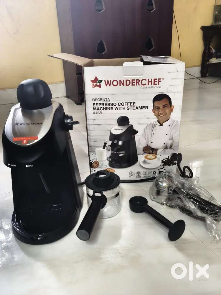 New Wonderchef Regenta Espresso Coffee Maker, 5-bar with Steamer