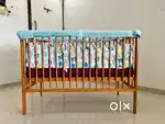 Baby Cot / Baby Bed / Cradle with Mattress & Accessories — Rarely Used