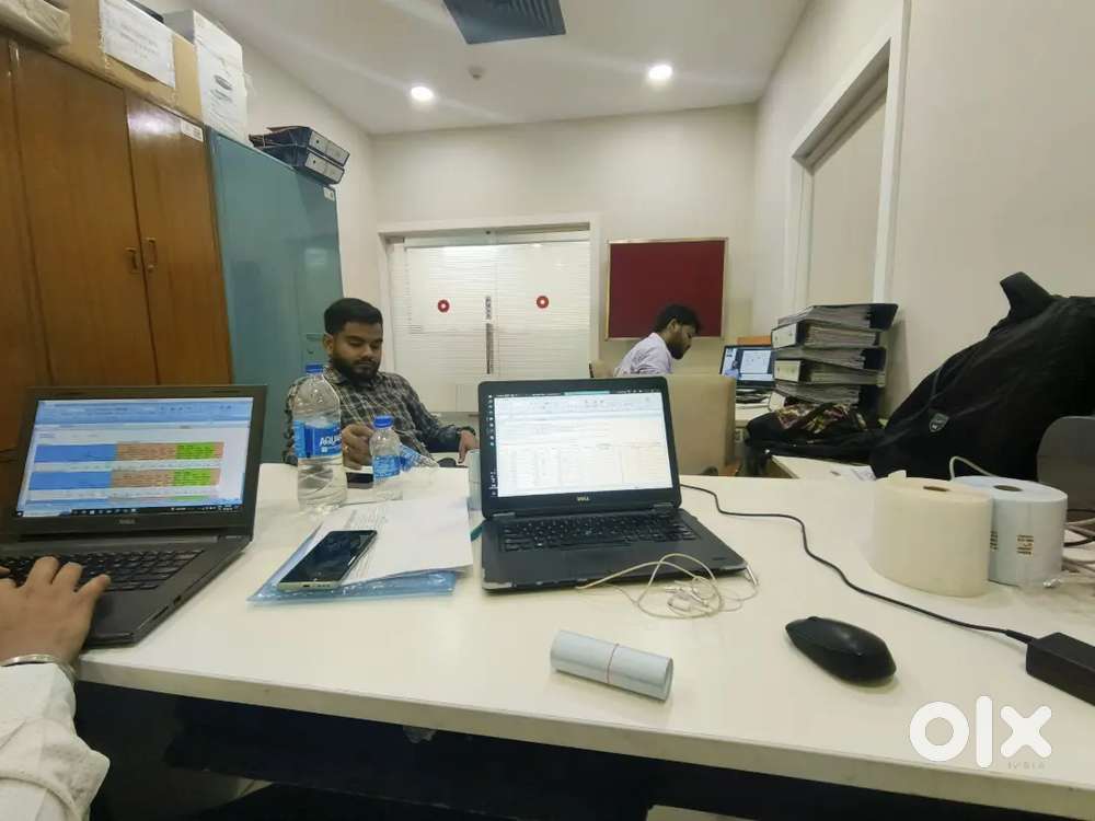 Office work and travelling. Fixed salary