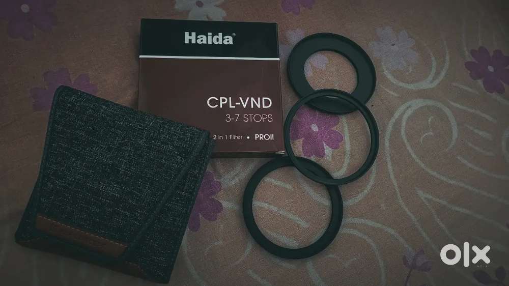 Haida CPL-VND 3–7 Filter (77mm) + Kodak Step-Up Ring + K&F Carry Pouch
