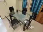 Dining Table Glass 4 Seat