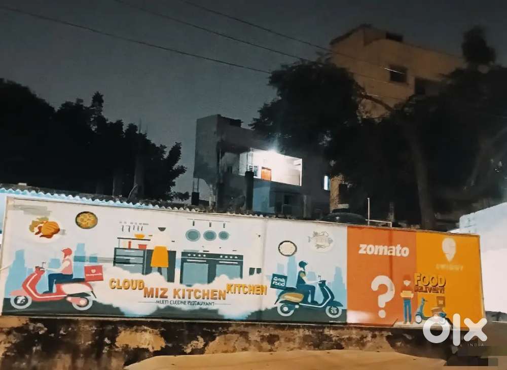 Rent by lease of cloud kitchen