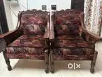 5 seater teak wood sofa for sale.