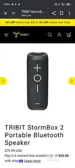 Selling my tribit stormbox 2 bluetooth speaker