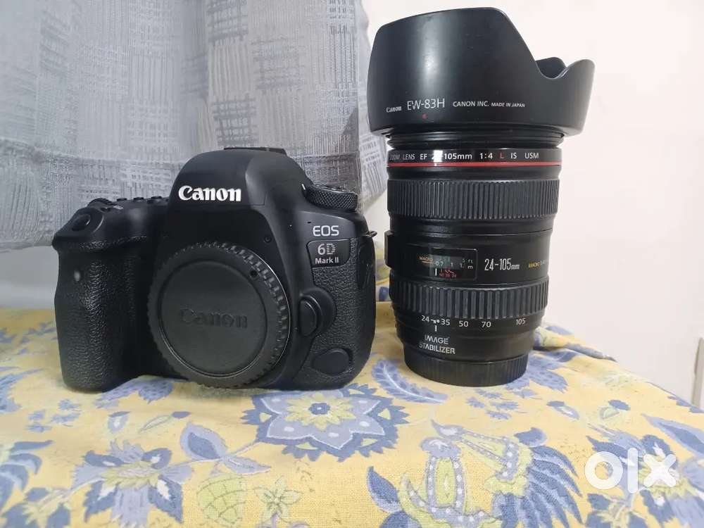 Canon 6d mark ii with 24-105mm full frame dslr camera
