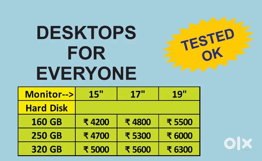 Desktop computers - Fixed Price