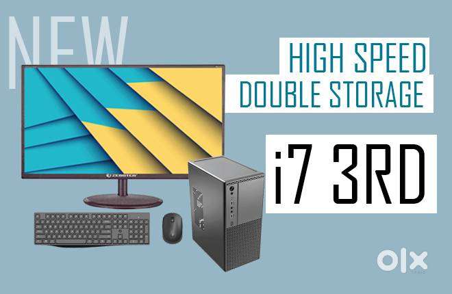 i7 3rd gen computer  22inch monitor  cpu  desktop pc  warranty 1yr