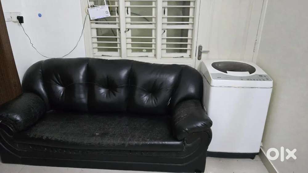 Fridge + washing Machine + Sofa (3+2) seater