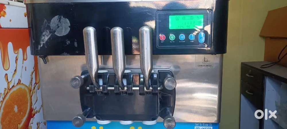 Softy ice cream machine set up