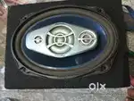 Ovel speaker with grill and box speaker paioneer company speaker