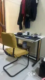Study Table & Chair with big keyboard and mouse pad