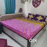 Bigger than King size storage cum bed with Curlon matress
