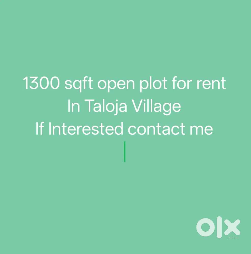 Open Plot On Rent