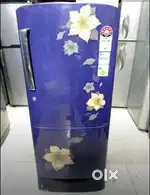 Samsung single door blue colour flower design 210 litres refrigerator