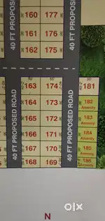13.40 ankanams North face plot for sale in NUDA Layout
