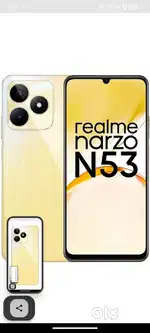 Realme narzo n53 4+4 ram 64 GB