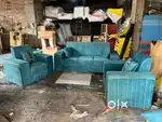 3+1+1 sky Blue colour sofa set only available in STARF FURNITURE
