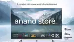 43 inch smart android frameless led tv with 600 free channel