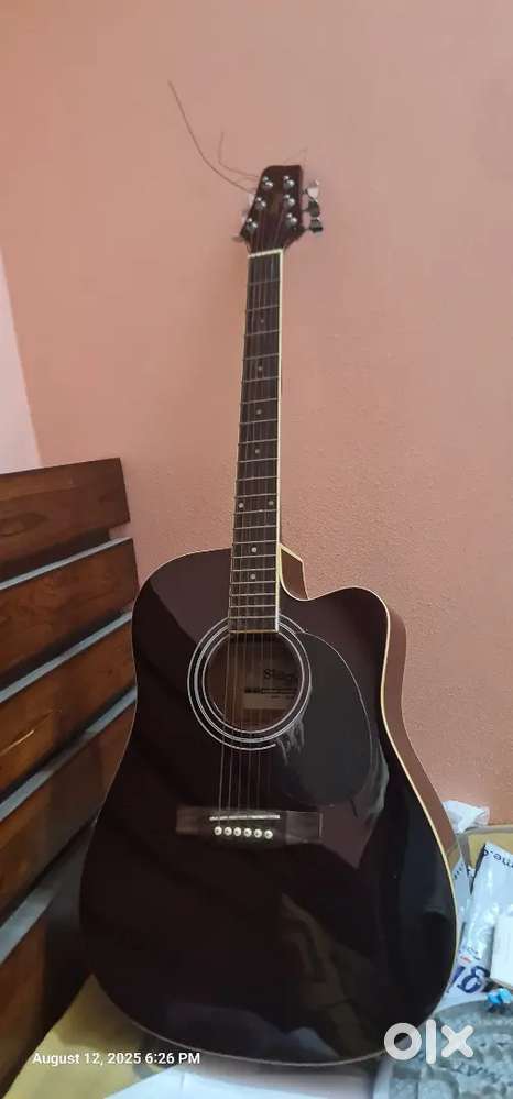 Stagg SA40DCFI-BS Dreadnought Cutaway Acoustic-Electric Guitar