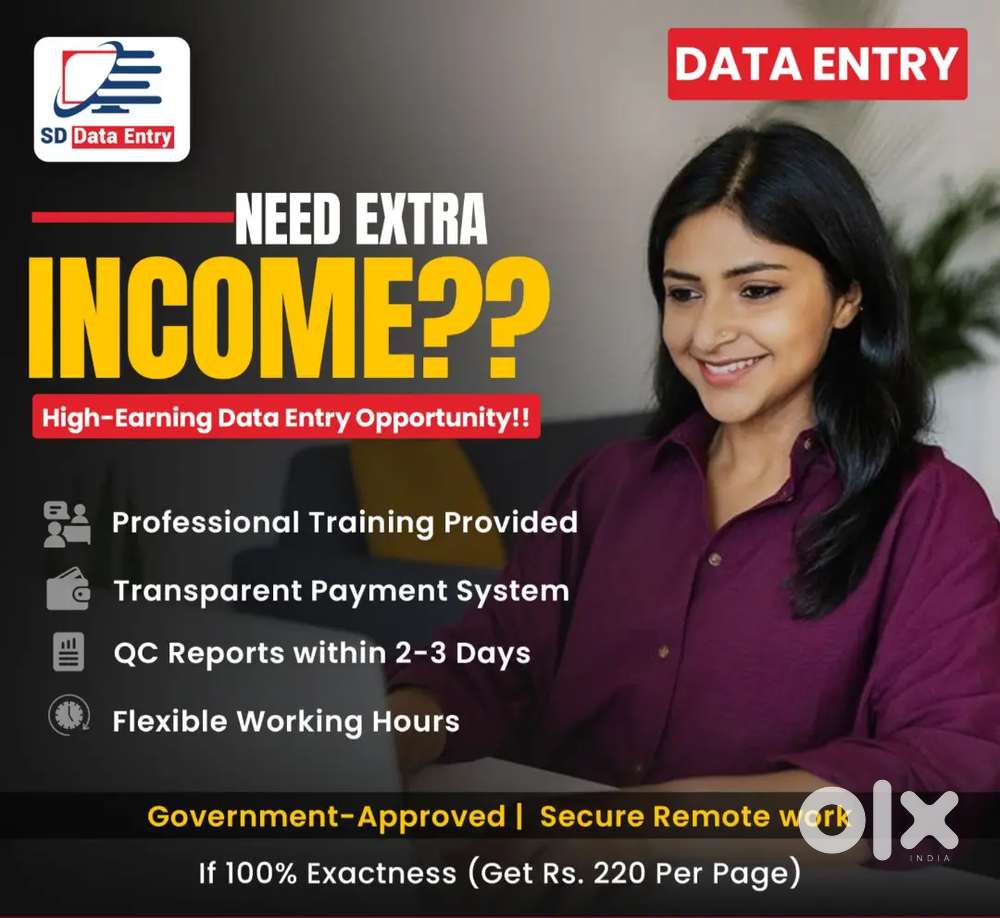 Data Entry @ Work from home
