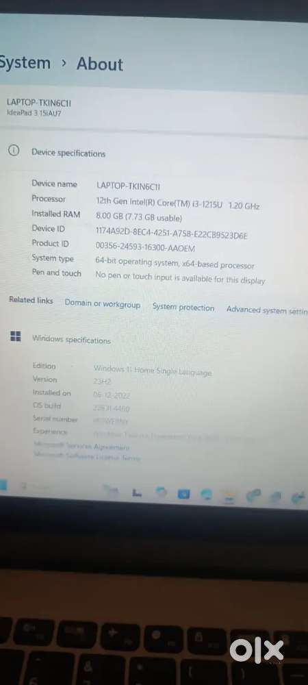 Lenovo i3 12th generation
