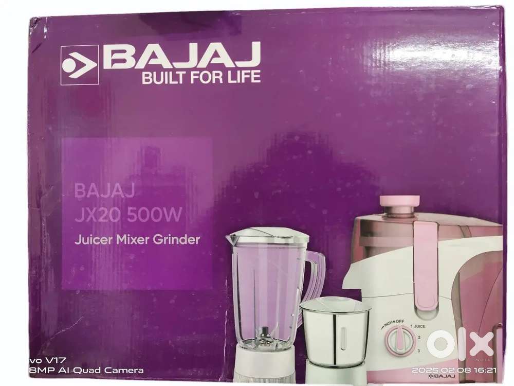 Bajaj Jx 20 Juicer Mixer Grinder - 500 Watts