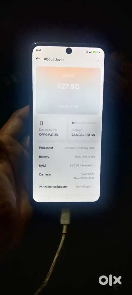 Oppo f27 8,128.   5G phone