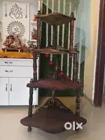 Wooden wall shelf