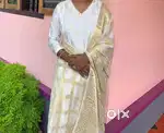 one time used churidar set- like new
