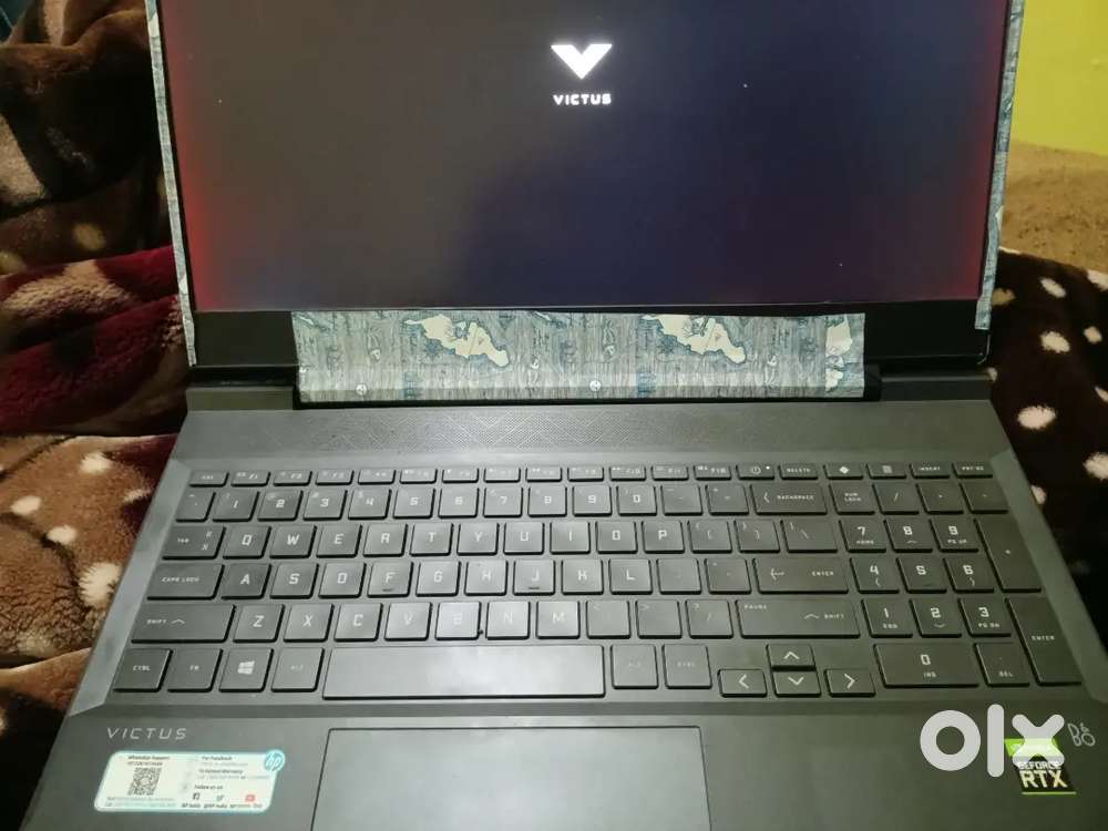 Hp victus rtx 3050 ti 16/512 Ryzen 7 /hinge broke