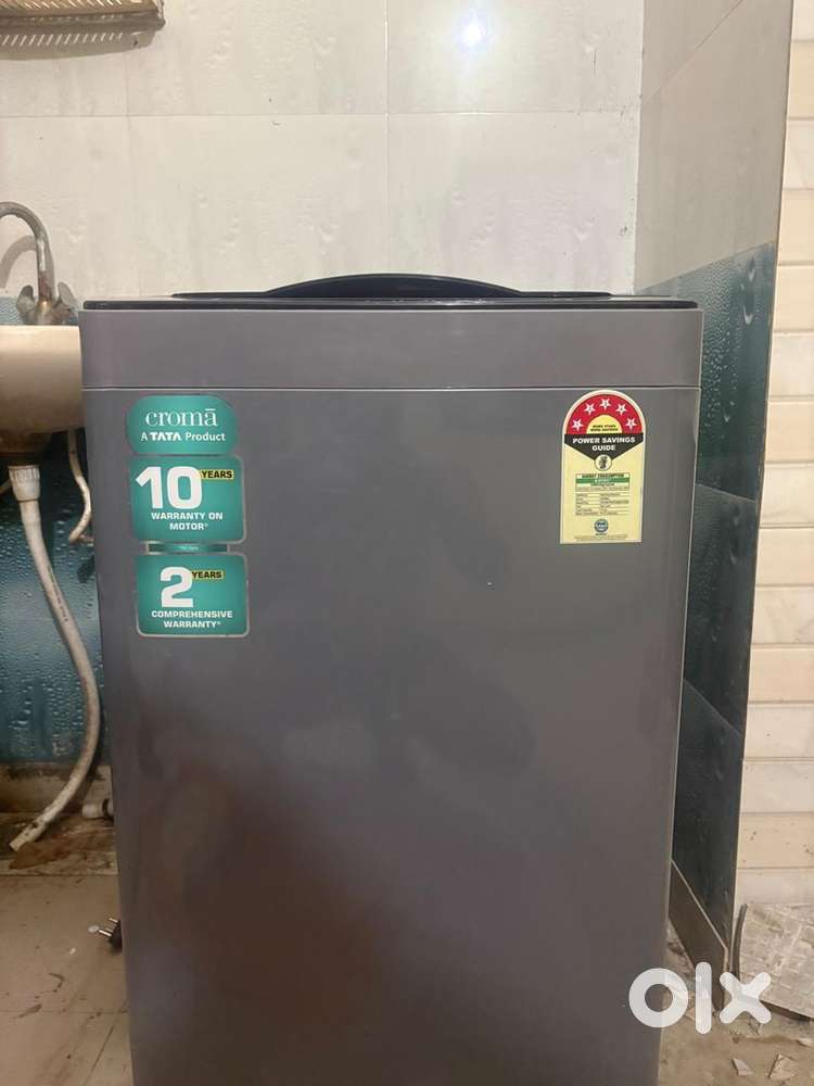 Croma washing machine 5 star 7 kg grey automatic
