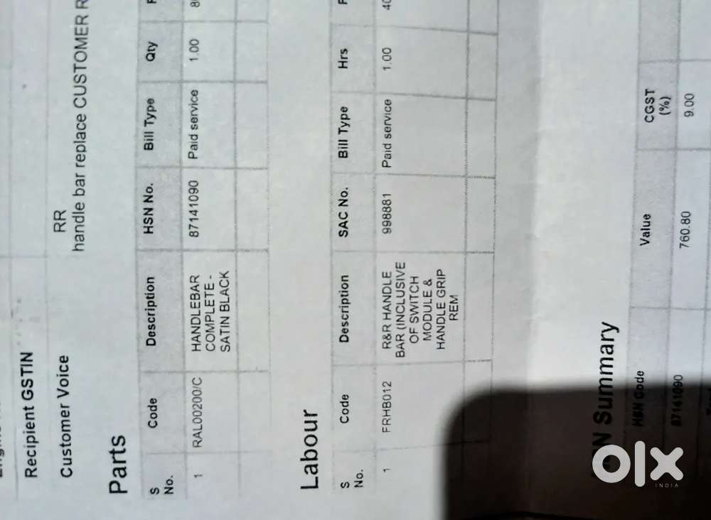 Royal Enfield Meteor 350 OEM Handlebar Satin Black: RAL00200/C