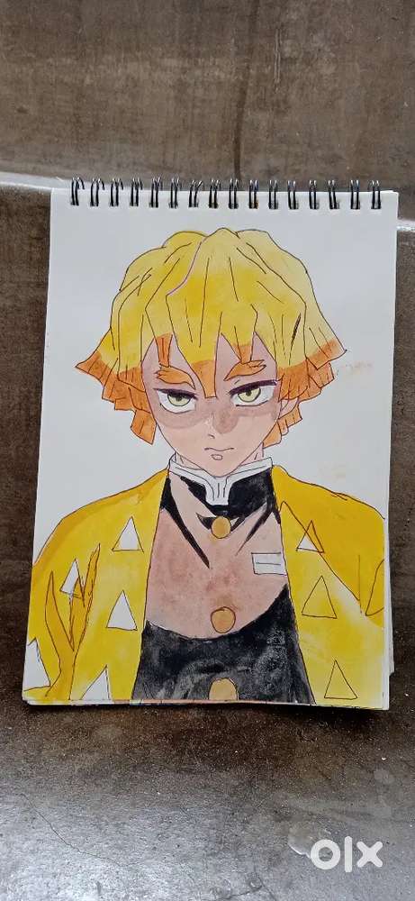 zenitsu drawing limited demon slayers