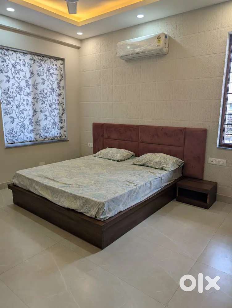 Brand new double bed with bedside tables & unused mattress available