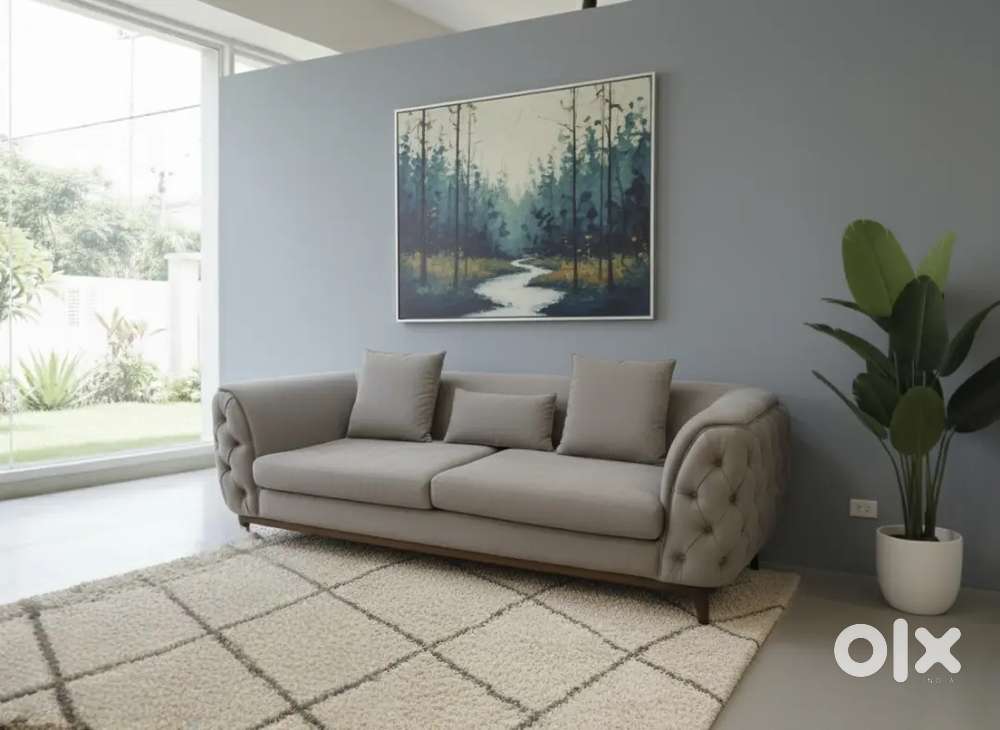 Palermo 3 seater fabric sofa set