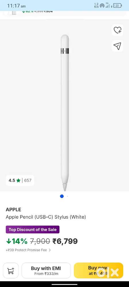 Apple Pencil (USB-C) 
Stylus