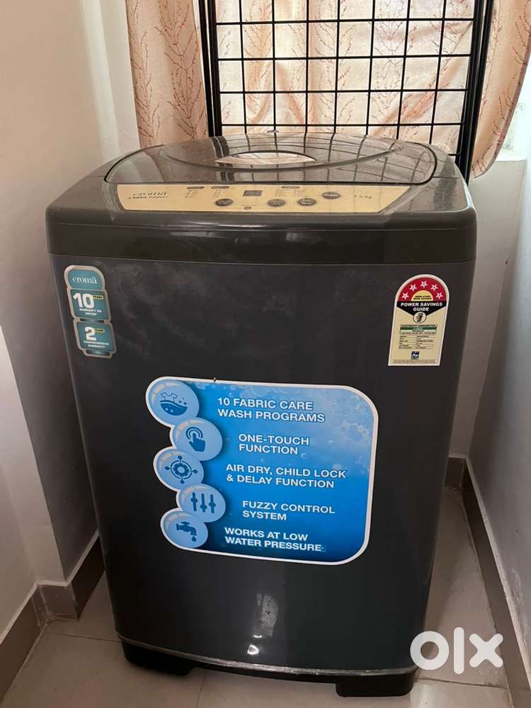 3 years old 5 star 7.5kg croma washing machine in good condition