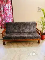 Take wood sofa 3+2 and coffee table