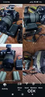 Nikkon D90 Cemera Two betaris Original చార్జర్  and bag