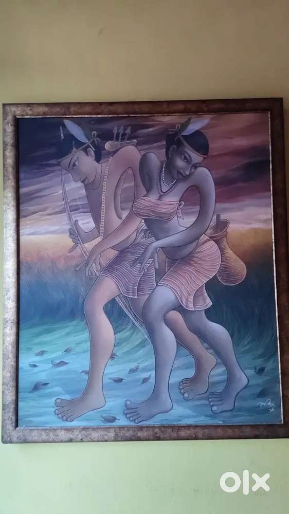 Acrylic canvas painting