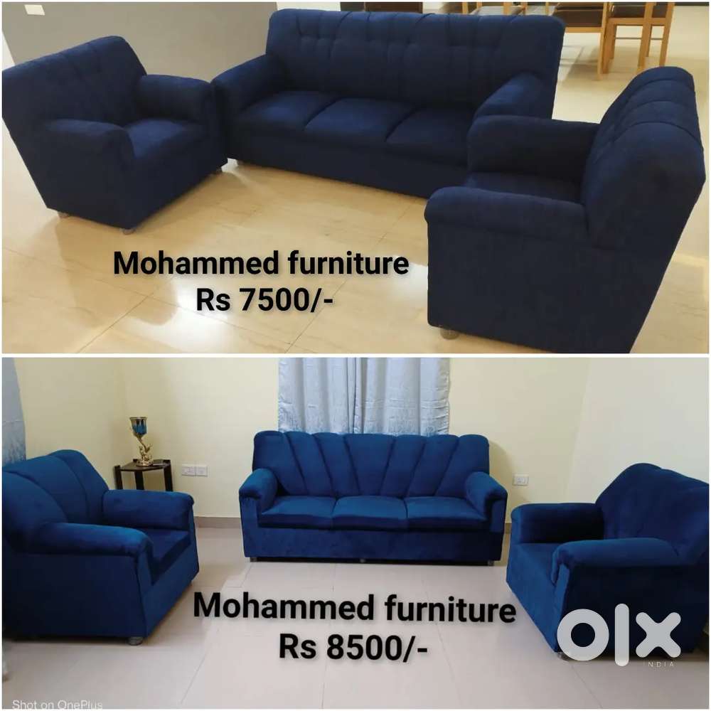 Brand New Sofa Set Durable Wood, Velvet/Moshi Fabric, 32 density foam