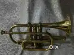 Antique pure brass solid heavy big bigul branded 36 cm.