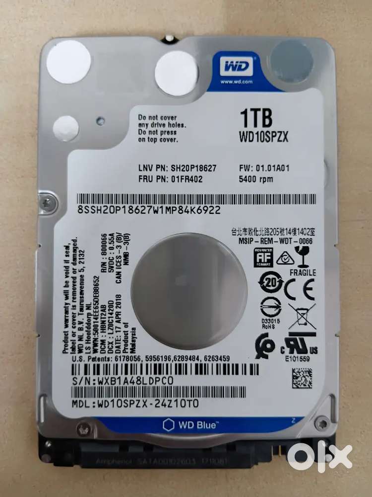 WD Blue 1TB Hard Disk Drive