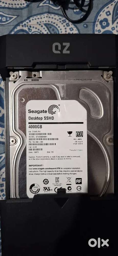 4 TB 7200 RPM Seagate Harddrive for sale