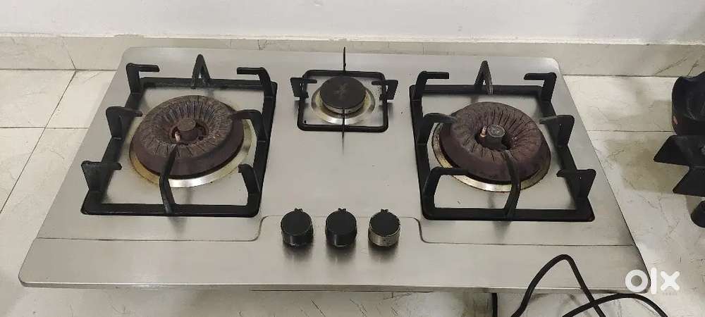 Hob or Stove, 2 in 1 cooktop stove, 3 burner