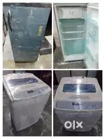 Godrej single door fridge and samsung topload washing machine