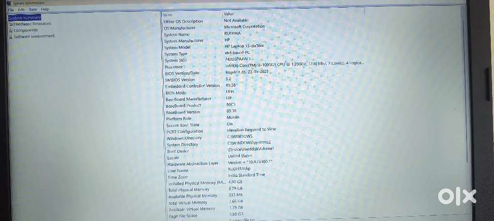 Hp Laptop & Seagate 1TB HDD 3 years old Rarely Used