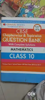 Cbse class 10 maths question bank oswaal 2018